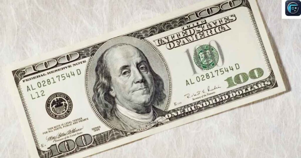 A Dollar Bill Folded in Half