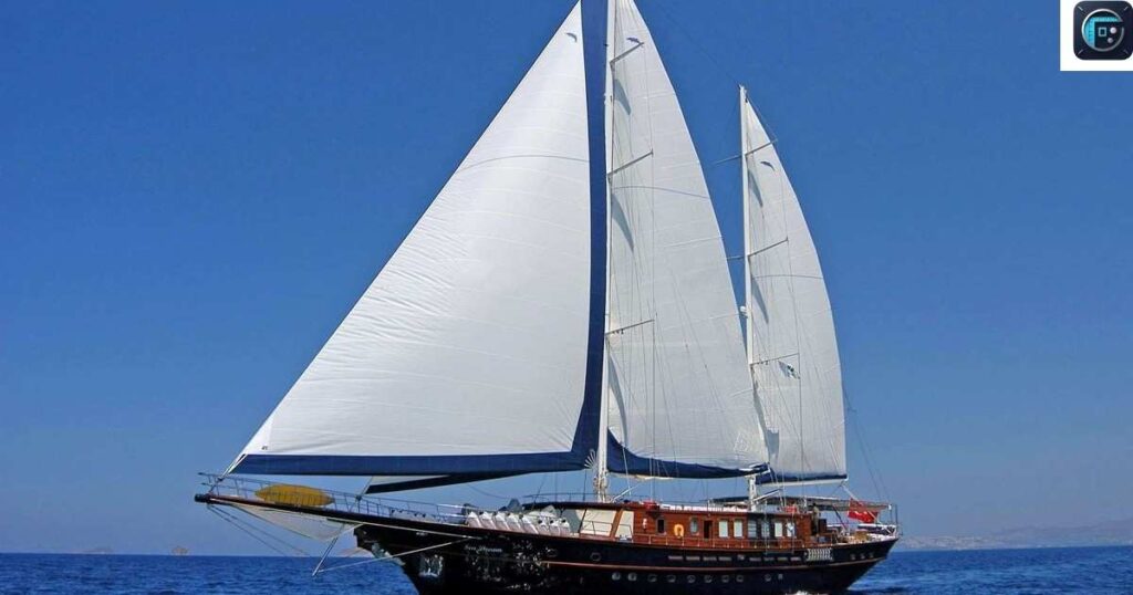 A Large Sailboat or Yacht
