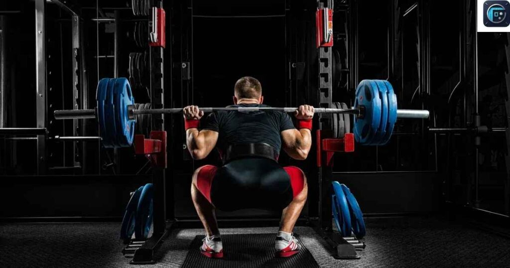 A Powerlifting Barbell (Width of Plates)
