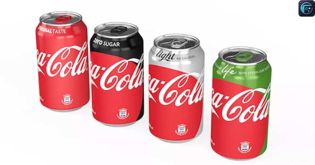 Four Standard Soda Cans

