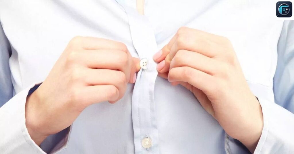 A Standard Shirt Button