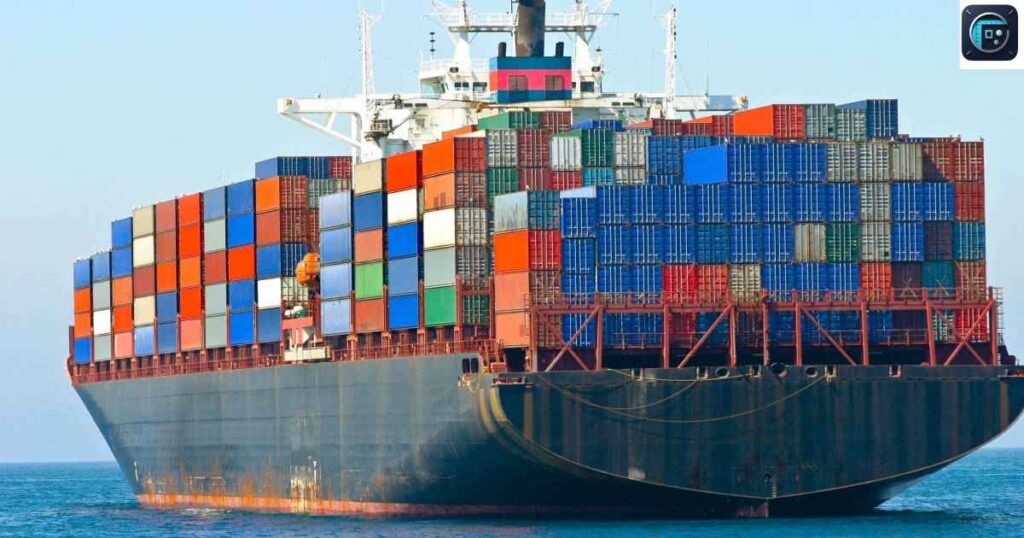 A Typical Container Ship
