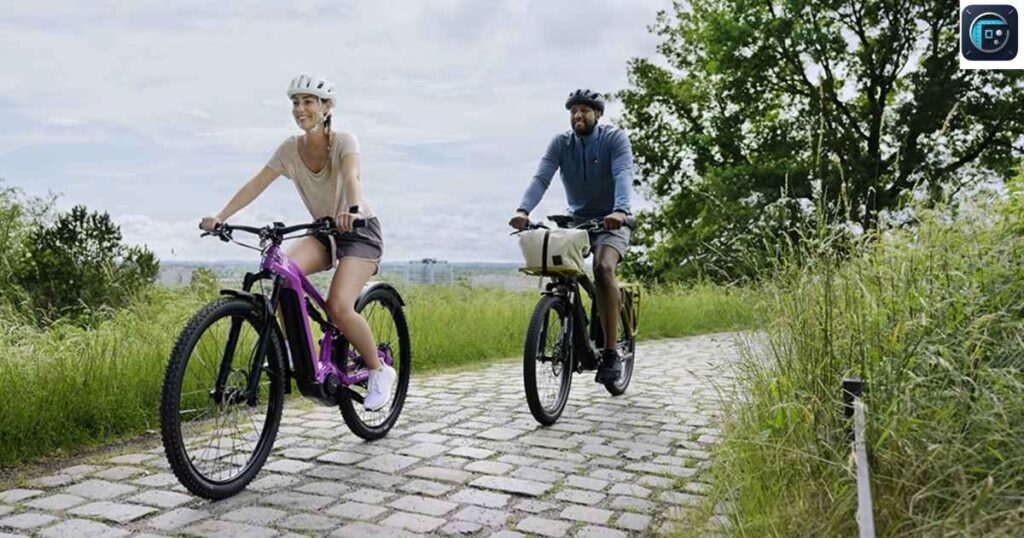 Four Adult Bicycles Laid End-to-End
