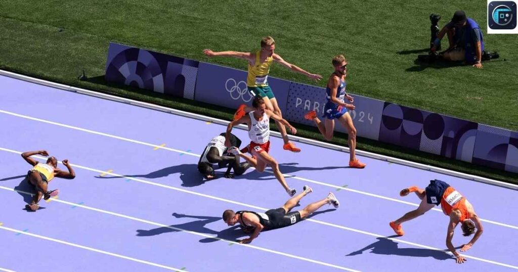  Half a Lap on an Olympic Running Track
