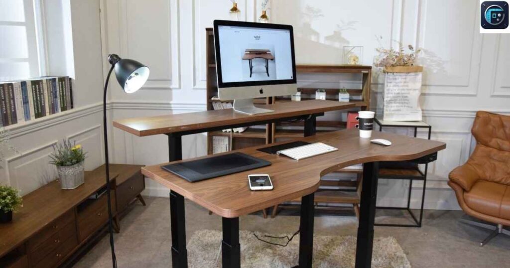 Office Desk with Adjustable Stand
