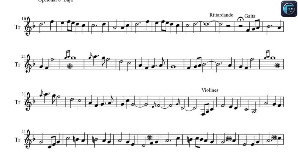 Standard Sheet Music
