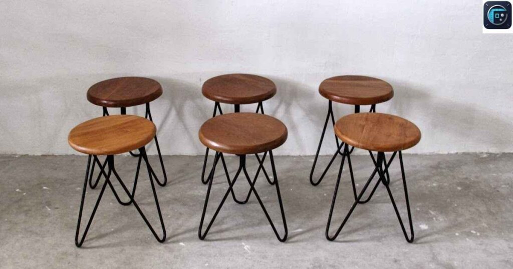 Two Bar Stools Side by Side
