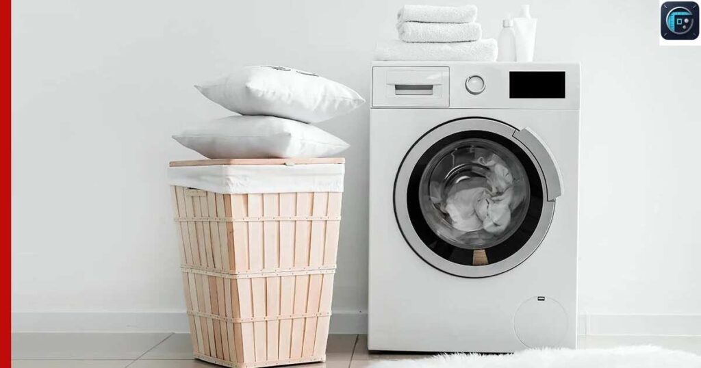 Washing Machine with Lid Open
