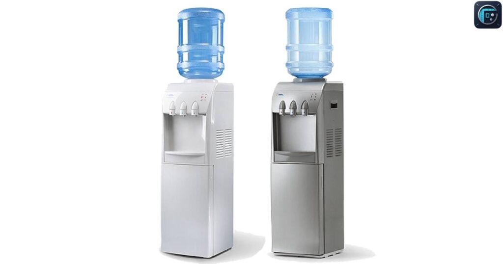 Water Cooler with Bottle
