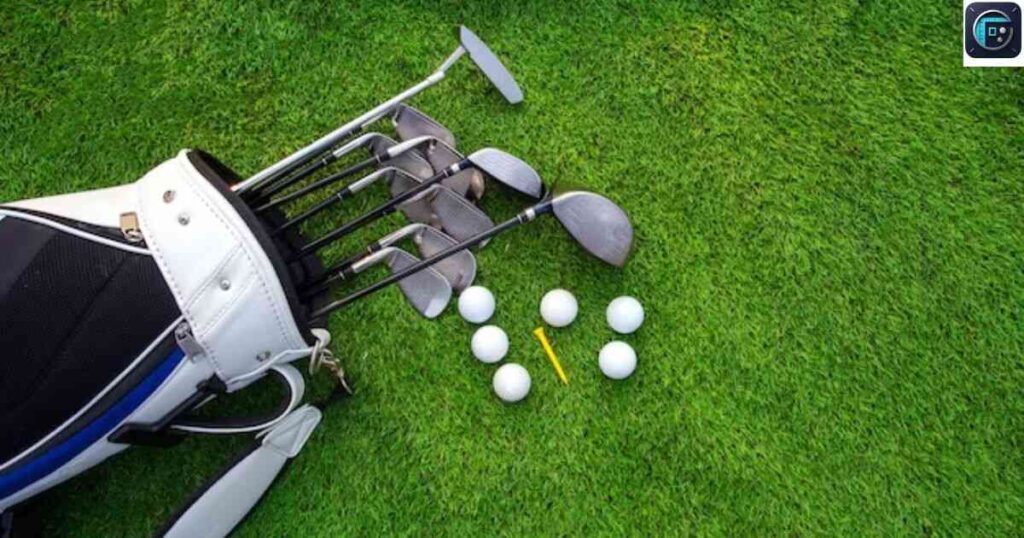 A Full Golf Bag with Clubs

