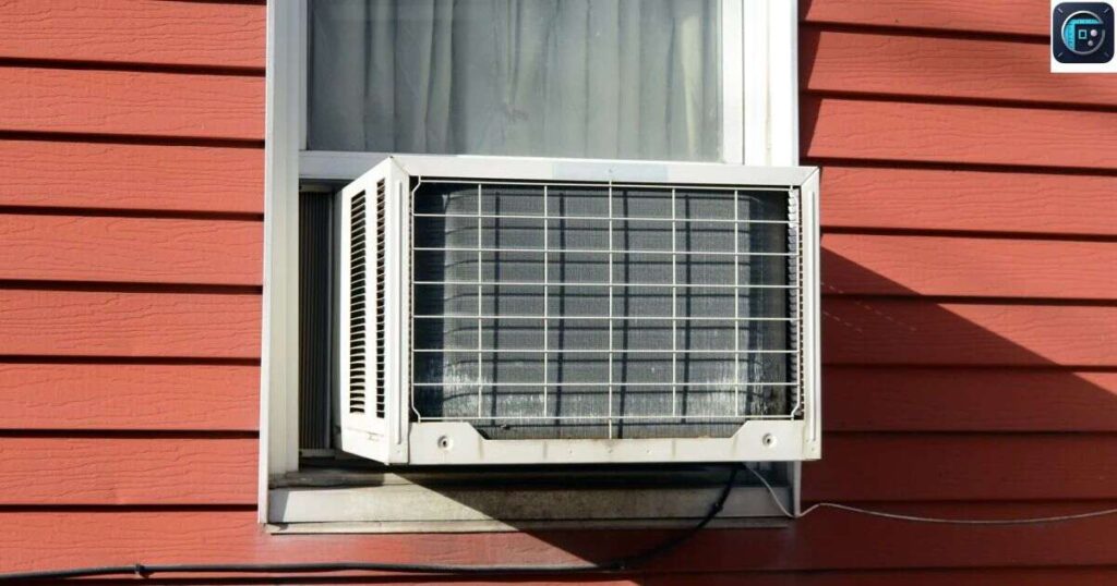 A Small Window Air Conditioning Unit
